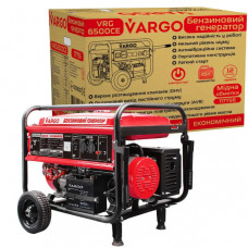 Бензинові генератори VARGO VRG7500CE однофазний 6кВт 25л 220V на колесах