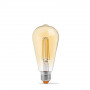 Філаментна лампа VIDEX Filament ST64FAD 6W E27 2200K 220V дімерна - фото №2