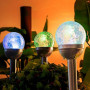 Садовый фонарь на солнечной батарее с разноцветным свечением (rgb) - фото №2