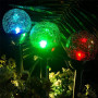 Садовий ліхтар на сонячній батареї  з різнокольоровим світінням (rgb) - фото №6