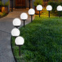 Вуличні світильники кулі на сонячних батареях PL120 грунтові - фото №3