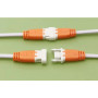 Комплект коннекторов T5/T8 2Pin папа + мама с кабелем 100 мм - фото №3