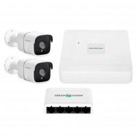 Комплект відеоспостереження для квартири GV-IP-K-W67/02 IP66 на 2 камери 4MP (Lite)