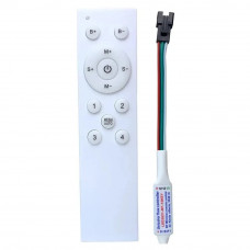 Контролер SMART Single color біжуча хвиля (Радіо 12 кнопок макс: 2048px) з  пультом для LED смарт стрічок 