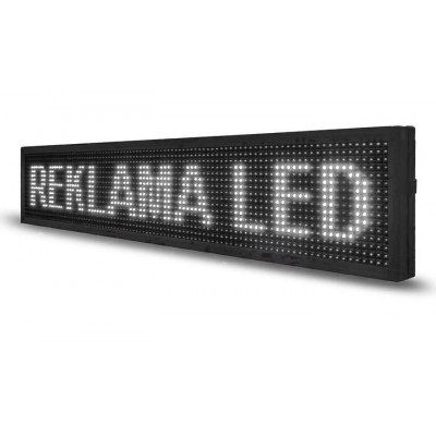 LED панель рекламна для біжучого рядка 640×160 мм Led Story біла IP65