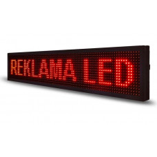 Монохромний червоний біжучий LED рядок 1280×160 мм Led Story вуличний
