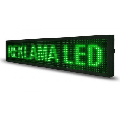 LED панель рекламна для біжучого рядка 640×320 мм Led Story зелена IP65