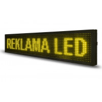 Вулична LED панель Led Story 1280×320 мм рекламна для бігучого рядка жовта
