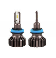 Лампочка для авто H11 Carlamp LED Night Vision Gen2 5000lm 12V 25W 5500K комплект 2шт