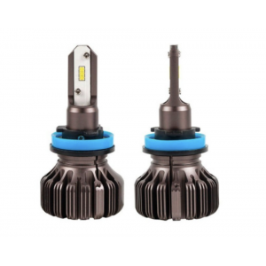 Діодна лампочка для авто H11 Carlamp LED Night Vision Gen2 5000lm 12V 25W 5500K комплект 2шт