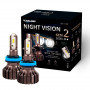 Лампочка для авто H11 Carlamp LED Night Vision Gen2 5000lm 12V 25W 5500K комплект 2шт - фото №3