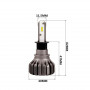 Діодна лампочка для авто H3 Carlamp Night Vision Gen2 5000lm 9-16V 25W 5500K IP68 комплект 2шт - фото №10