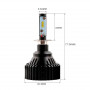 Лампочка для авто H3 Carlamp LED Smart Vision 8000lm 9-16V 30W 6500K комплект 2шт - фото №10