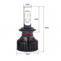 Автомобільна led лампа H7 Carlamp Smart Vision 8000lm 9-16V 30W 6500K комплект 2шт - фото №9