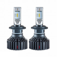 Лампа светодиодная для автомобиля H7 SOLAR Led 8000lm 12/24V 60W 6000K ZES комплект 2шт