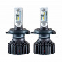 Лампа светодиодная для автомобиля H4 SOLAR 8000lm 12/24V 60W 6000K Philips ZES комплект 2шт - фото №1