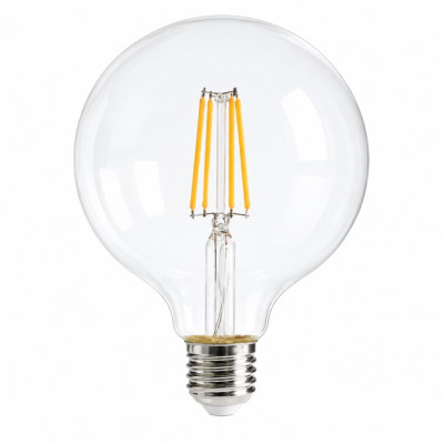 Led лампа филаментная 12Вт Е27 4200К белый нейтральный G95 прозрачная