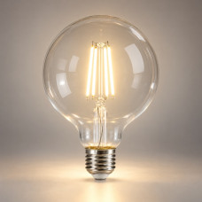 Led лампа філаментна 12Вт Е27 4200К білий нейтральний G95 прозора