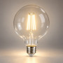 Led лампа филаментная 12Вт Е27 4200К белый нейтральный G95 прозрачная - фото №1