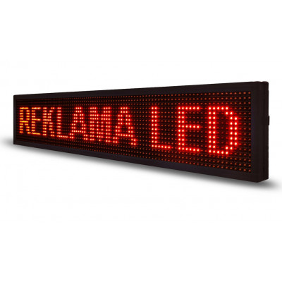 LED панель рекламна для біжучого рядка 640×160 мм Led Story червона IP65
