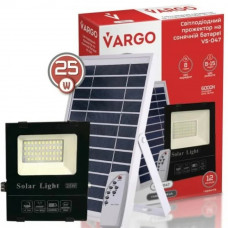 Лед прожектор на солнечной батарее VARGO 25Вт 6500К IP65