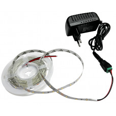 Набор светодиодной ленты SMD 2835 (60 LED/m) 12В IP20 белый теплый 5м + блок питания + коннектор