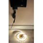 Набор светодиодной ленты SMD 2835 (60 LED/m) 12В IP20 белый теплый 5м + блок питания + коннектор - фото №2