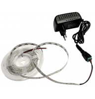 Набор светодиодной ленты 12В SMD 2835 (60 LED/m) IP20 холодный белый 5м + блок питания + коннектор