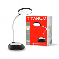 Настільна лед лампа з акумулятором TITANUM TLTF-022B 7Вт IP20 3000-6500K 5В USB чорна