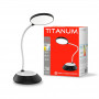 Настільна лед лампа з акумулятором TITANUM TLTF-022B 7Вт IP20 3000-6500K 5В USB чорна - фото №1