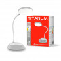 LED лампа настільна з акумулятором TITANUM TLTF-022G 7Вт IP20 3000-6500K 5В USB сіра - фото №1