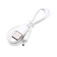 Кабель живлення USB на DC 5.5мм 50см білий