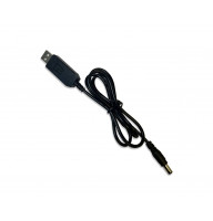 Перехідник USB 5v - DC 12v 7W штекер 5.5×2.5 для живлення LED або роутера WIFI 12Вольт від Power Bank 5вольт