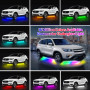 Подсветка авто RGBW 12V IP68 2×60см + 2×90см с пультом - фото №4