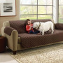 Покрывало стеганое двустороннее Couch Coat на диван из водонепроницаемой ткани 172*142 см + подлокотники по 50 см - фото №3