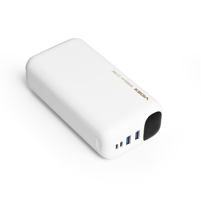 Повербанк быстрой зарядки 30000mAh 22.5W USB-A и USB-C белый