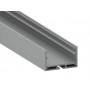 Алюминиевый профиль для светильника АЛ-23 с рассеивателем 2м анодированный (цена 1м) - фото №3