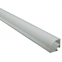 Профиль для LED ленты, двойной Ал 206-1 с матовым рассеивателем 2м (цена 1м)