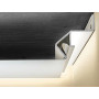 Профіль тіньового шва для натяжної стелі з каналом для LED-підсвічування 3 м неанодований (ціна 1м) - фото №4