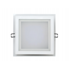 Светодиодный светильник Glass Rim 12W 220V квадрат 3000К теплый свет