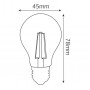 LED лампа филаментная Filament Mini Globe-4 4W Е27 4200К - фото №2