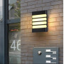 Уличный светильник под навес настенный IP54 24W 5000K AC165-265V/50Hz прямоугольный с решеткой - фото №3