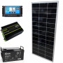 Зарядная станция на солнечной батарее 180W + инвертор 500W (макс 1000W) правильная чистая синусоида + ШИМ и АКБ 12V 65Ah (780Вт) LED STORY - фото №1