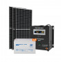 Солнечная мини электростанция 1.5kW АКБ 2.4kWh mGel 2х100Ah Стандарт - фото №2