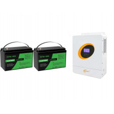 Інвертор та акумулятор для дому (гібридний інвертор 3600 Вт Jsdsolar J3000L...