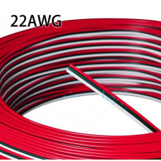 Плоский кабель 3х0,129 мм2 для LED ленты SMD5050/SMD3528 от 5м (цена 1м)