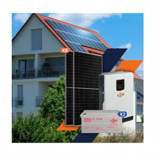 Зарядна станція на сонячних батареях 3.5 кВт 3.5kW АКБ 3.6kWh Gel 2х150Ah Стандарт