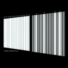 Панель Рейка 500х500х20мм гіпсова 3д на стіну для світлодіодної підсвітки