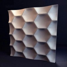 Гіпсові 3D панелі 500x500x18мм Соти
