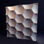 Гіпсові 3D панелі 500x500x18мм Соти - фото №1